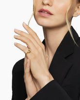 DY Initial Pinky Ring in 18K Yellow Gold with Diamond Z, 9.8mm